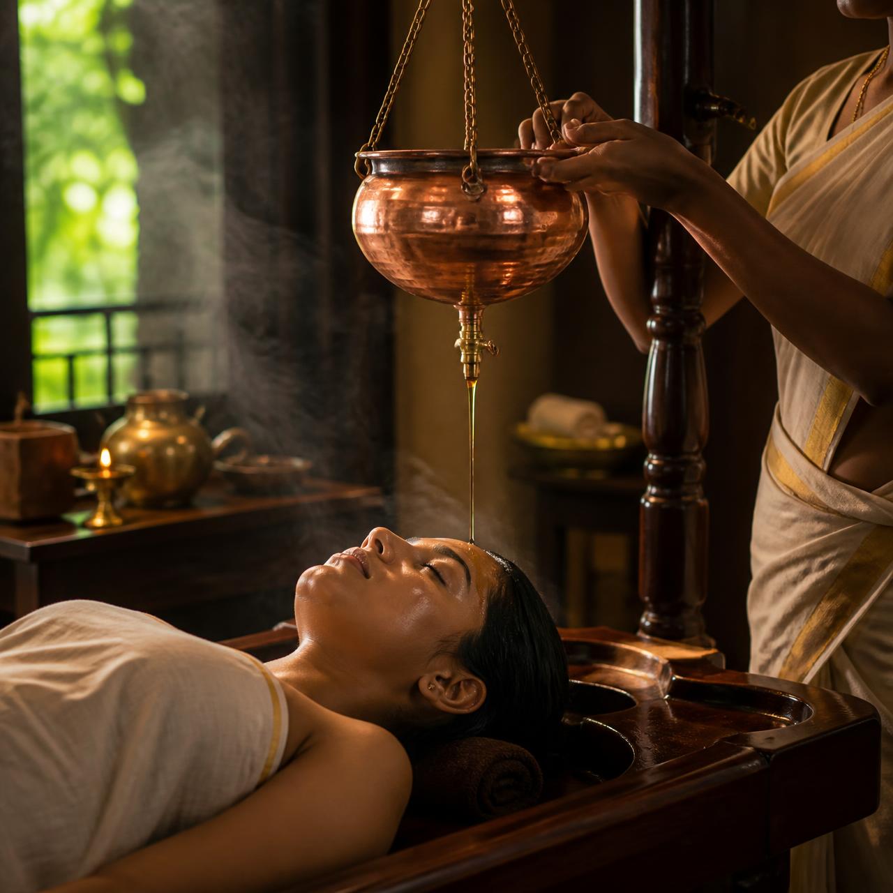 Shirodhara Panchakarma therapy